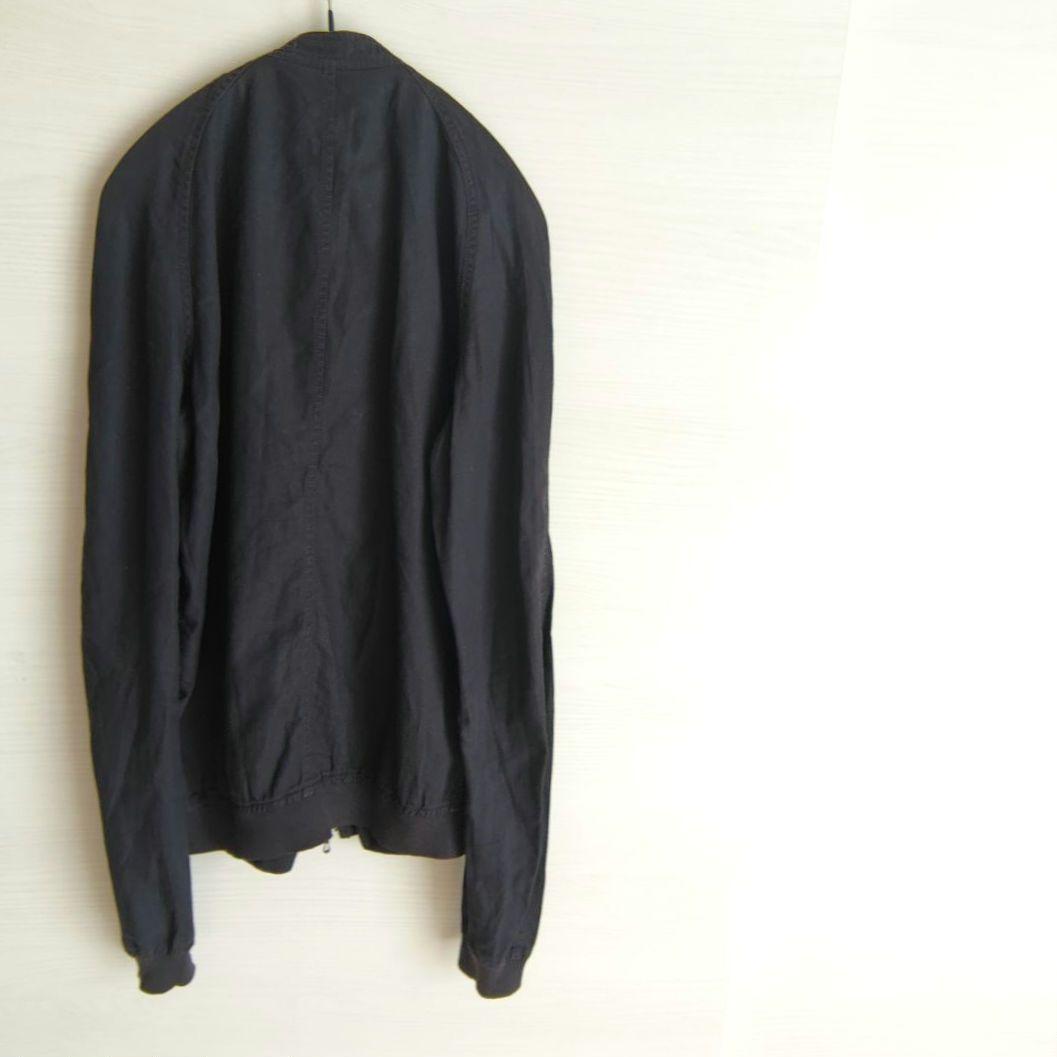 ユリウス♡JULIUS　ジャケット　薄手　黒　ジップアップ　綿100 コットン