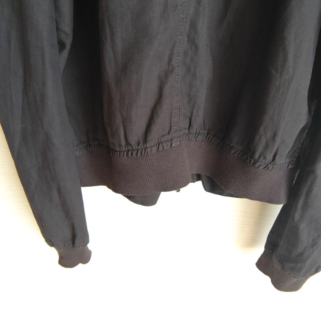 ユリウス♡JULIUS　ジャケット　薄手　黒　ジップアップ　綿100 コットン