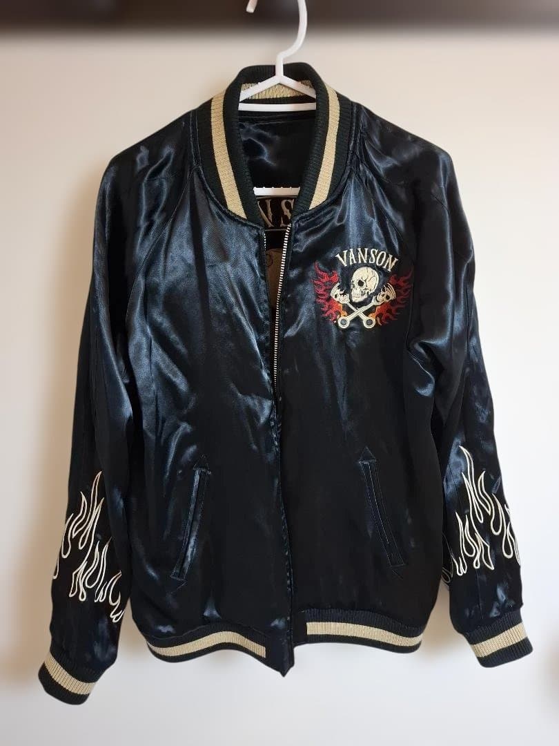 試着のみ VANSON リバーシブル スカジャン