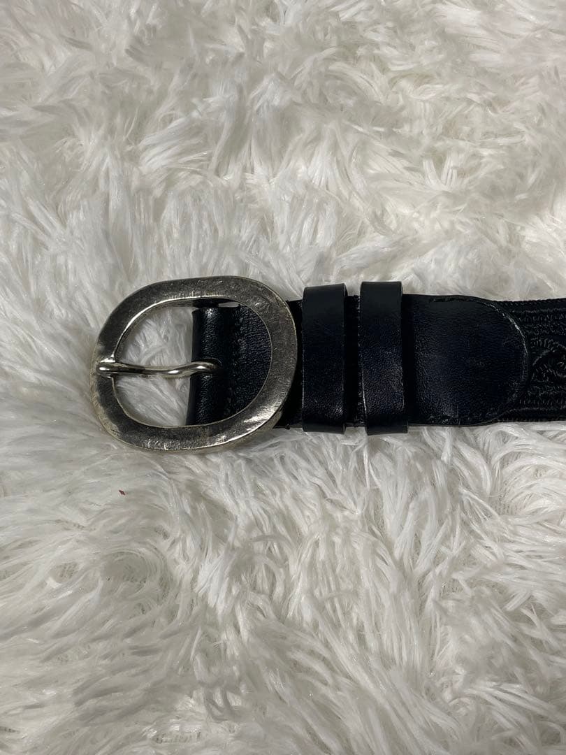 ETRO エトロ 編み込み 本革　レザーメッシュベルト ブラック イタリア製