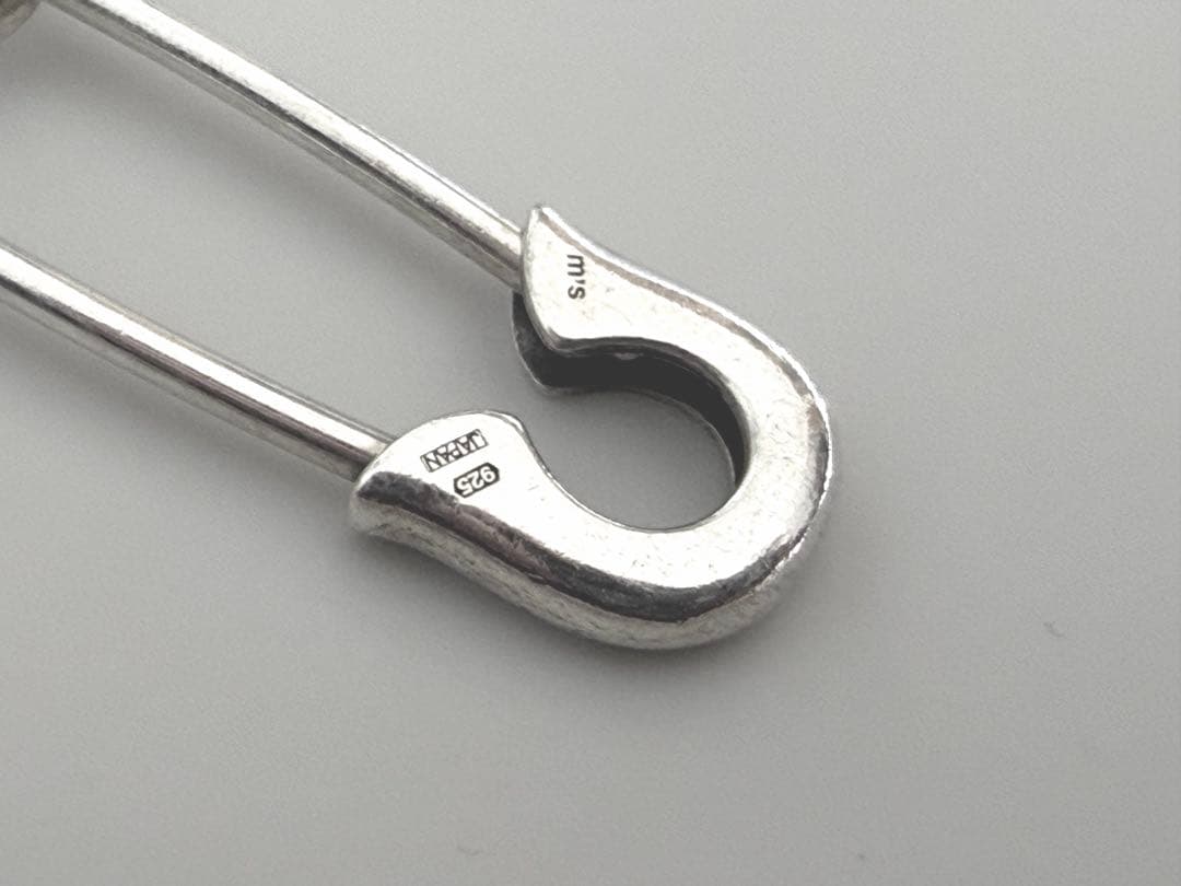 エムズコレクション 安全ピン シルバー 925 ネックレス　50cm