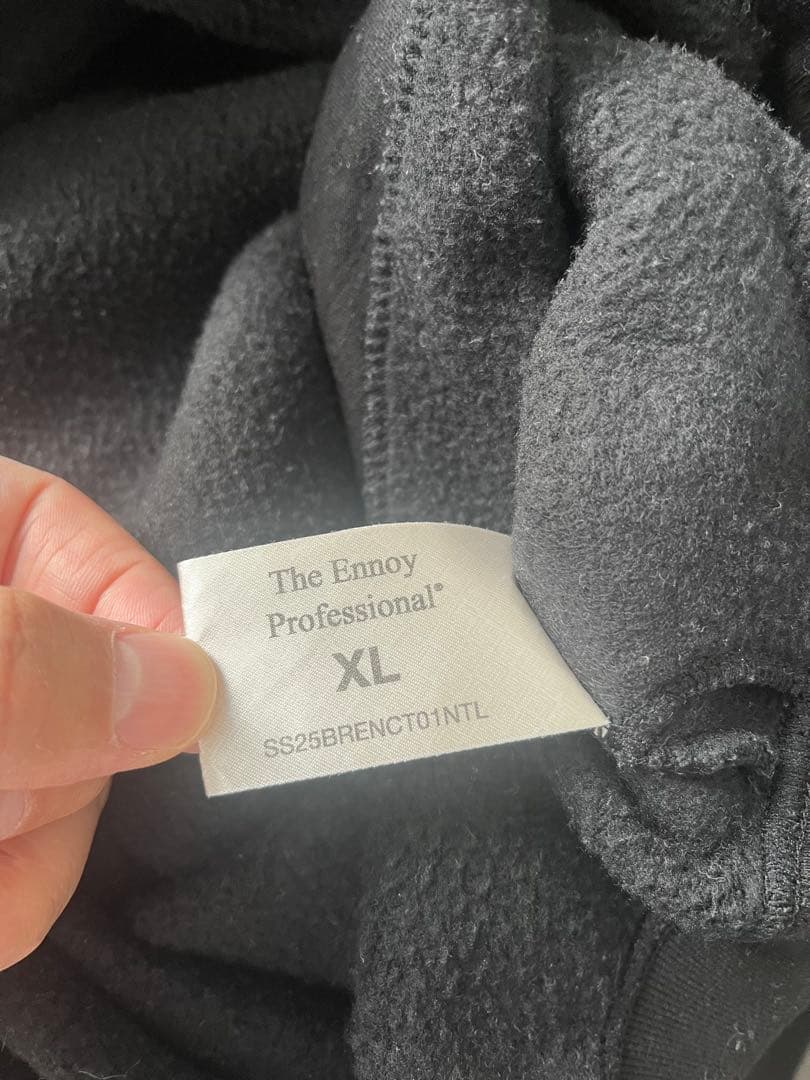 ENNOY エンノイ ロゴ スウェット スタイリスト私物 XL 25SS 黒