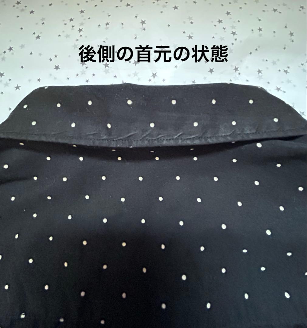 COMME des GARÇONS HOMME 黒ドット柄長袖シャツ