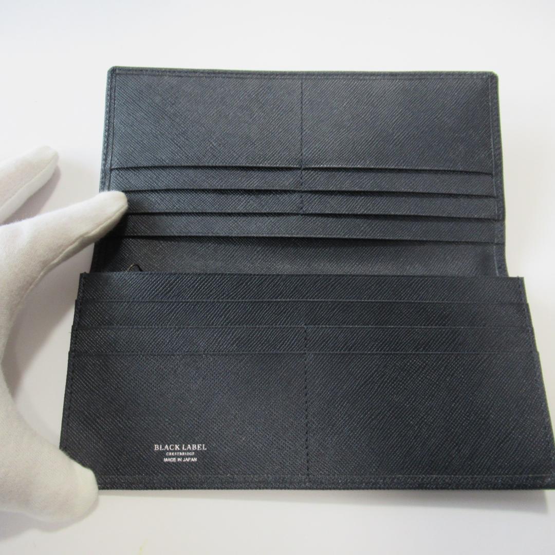 ブラックレーベルクレストブリッジ新品ネイビー ロングウォレット 1/2