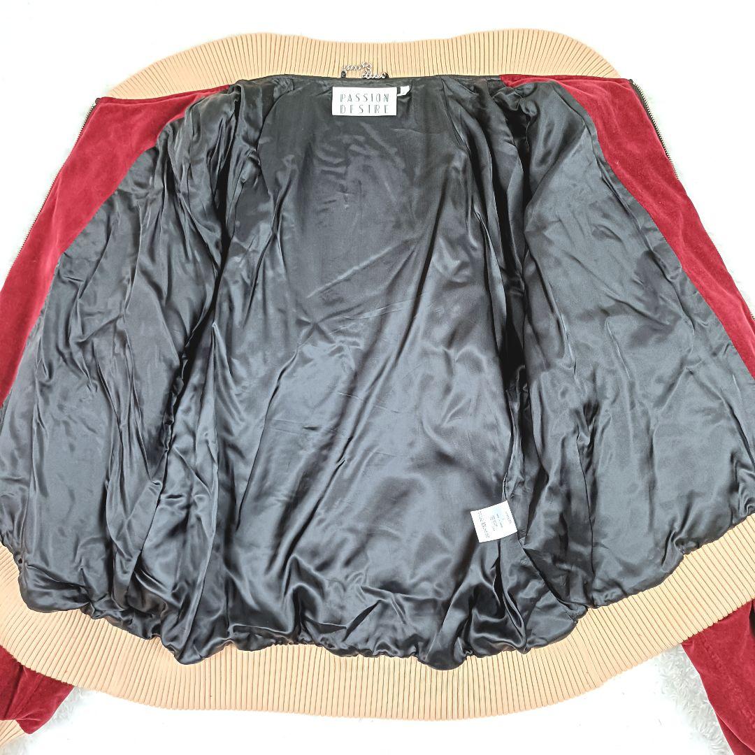 elconductorH 伝統スカジャン刺繍中綿スーベニアジャケット 別珍 九尾