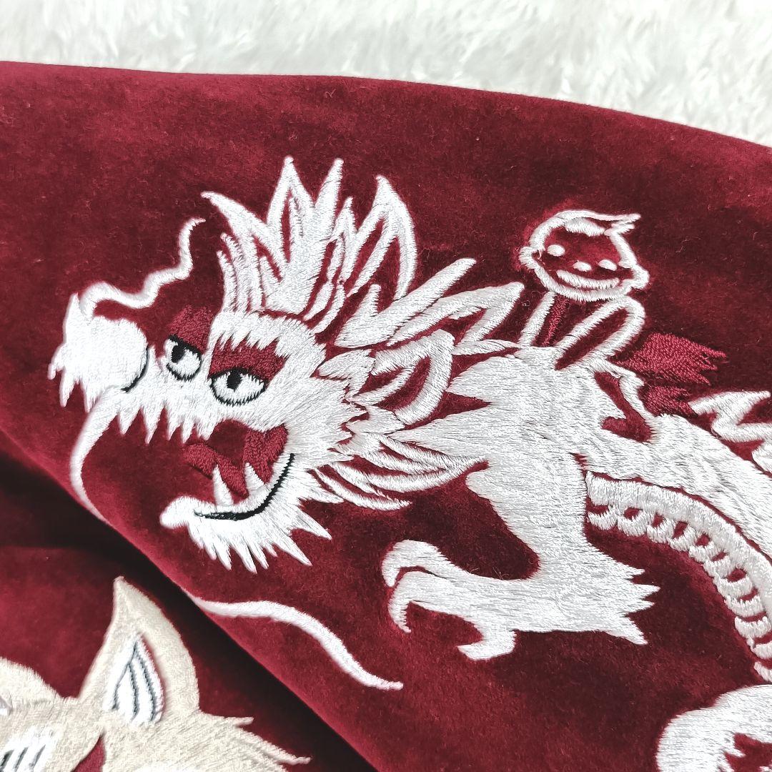 elconductorH 伝統スカジャン刺繍中綿スーベニアジャケット 別珍 九尾