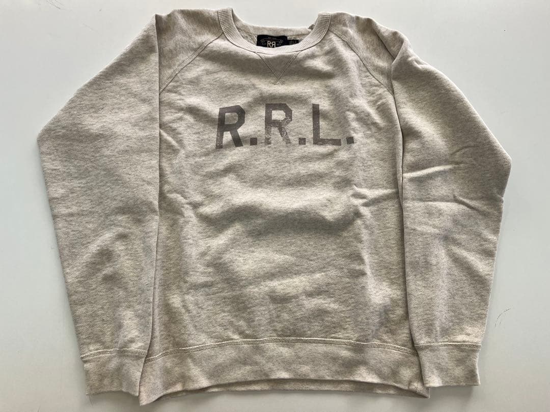 RRL ダブルアールエル ロゴフリース　スウェットシャツ