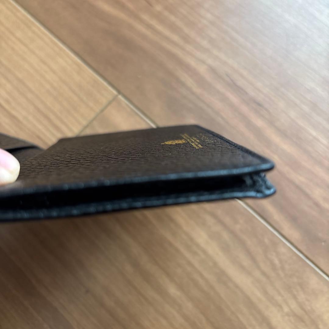 LAUNER ブラック 名刺入れ レザー