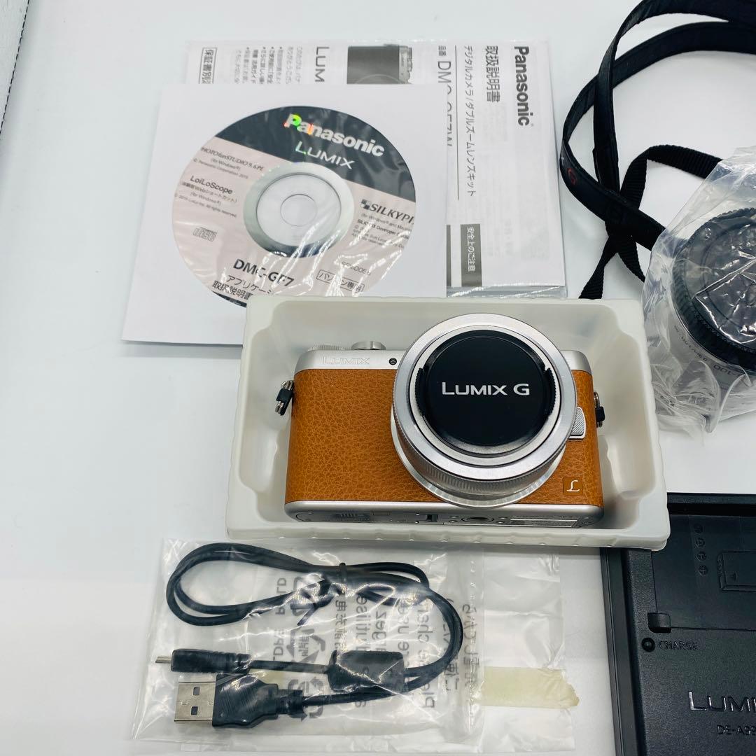 極美品　LUMIXG DMC-GF7Wミラーレス一眼カメラ