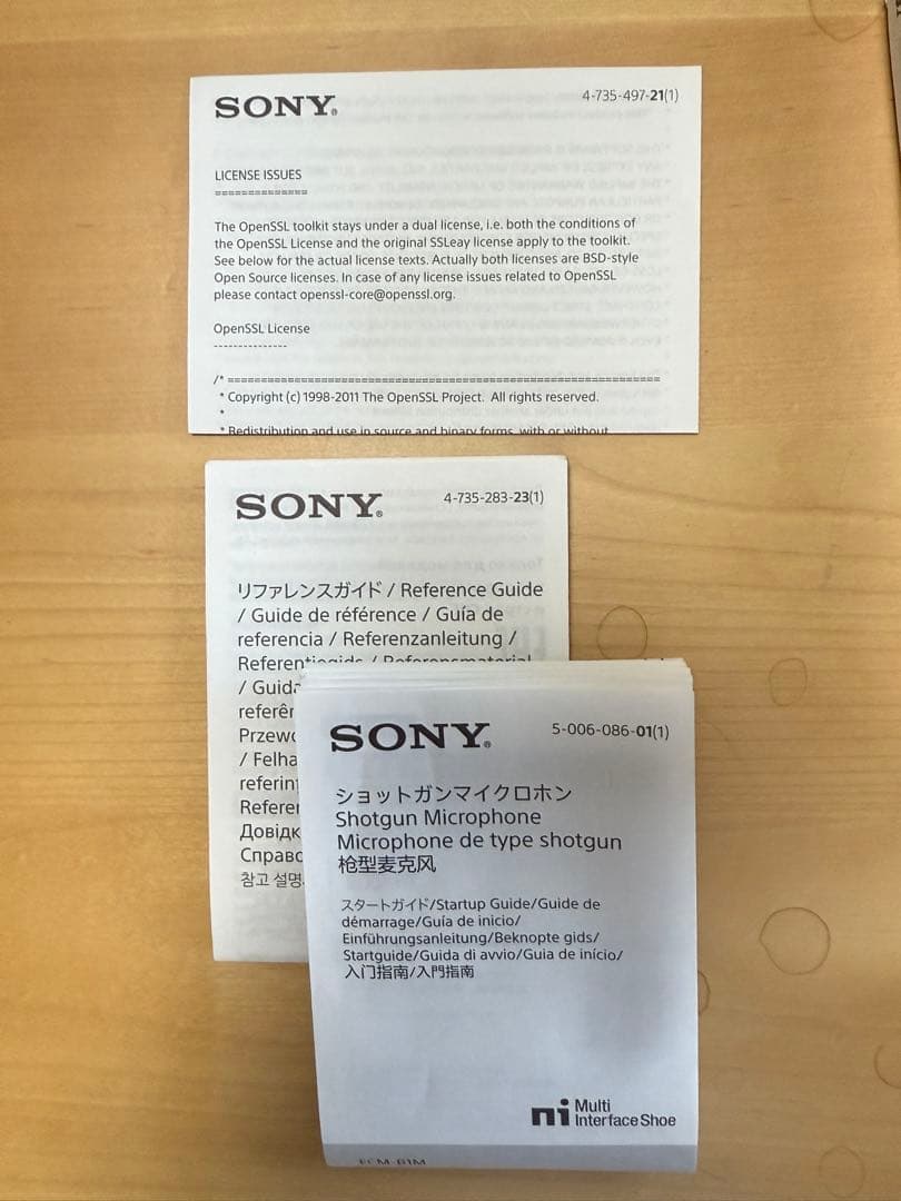 その他 SONY ECM-B1M