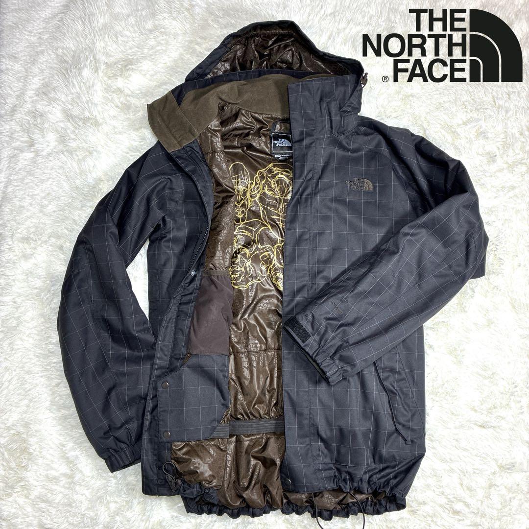 【希少】ノースフェイス HYVENT スノーボードウェア 黒 usM XL相当