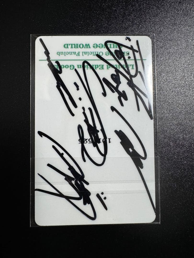 SHINee 直筆サイン トレカ