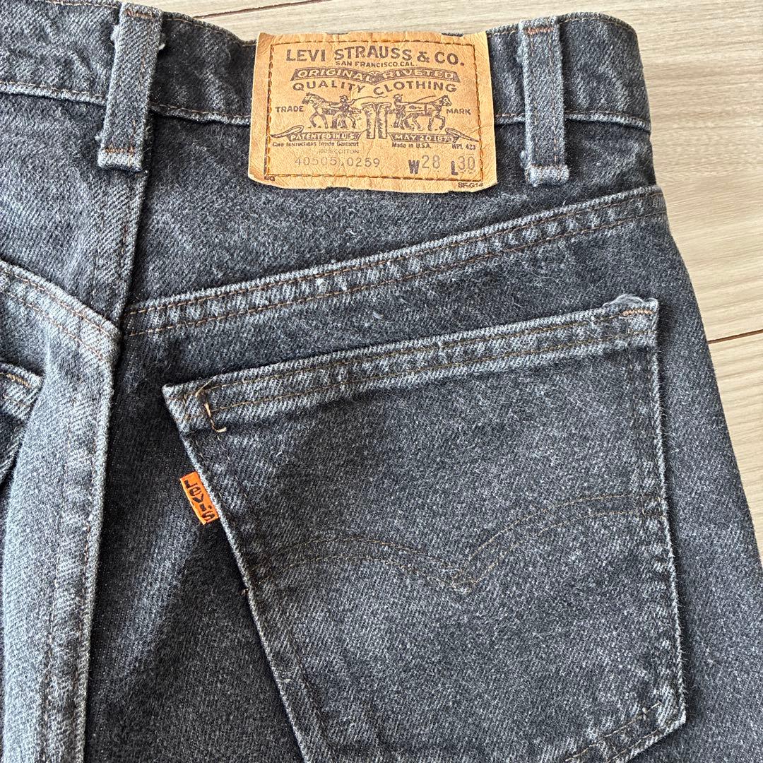 美品　リーバイス　レディース　オレンジタブ　28 ブラック　レア