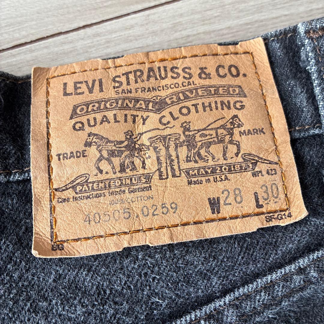 美品　リーバイス　レディース　オレンジタブ　28 ブラック　レア