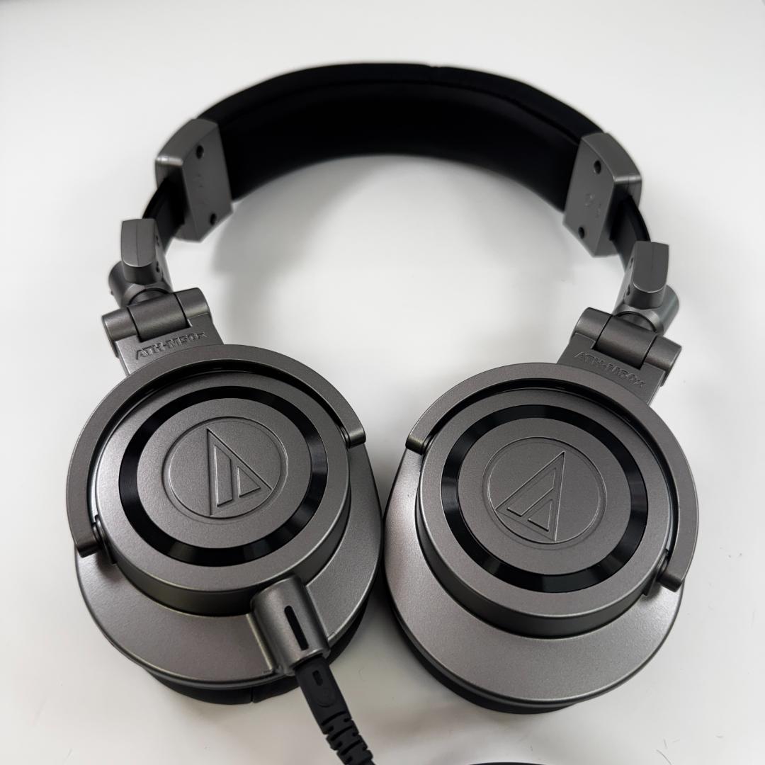 オーディオテクニカ ATH-M50xGM グレー　クッションイヤーパッド付