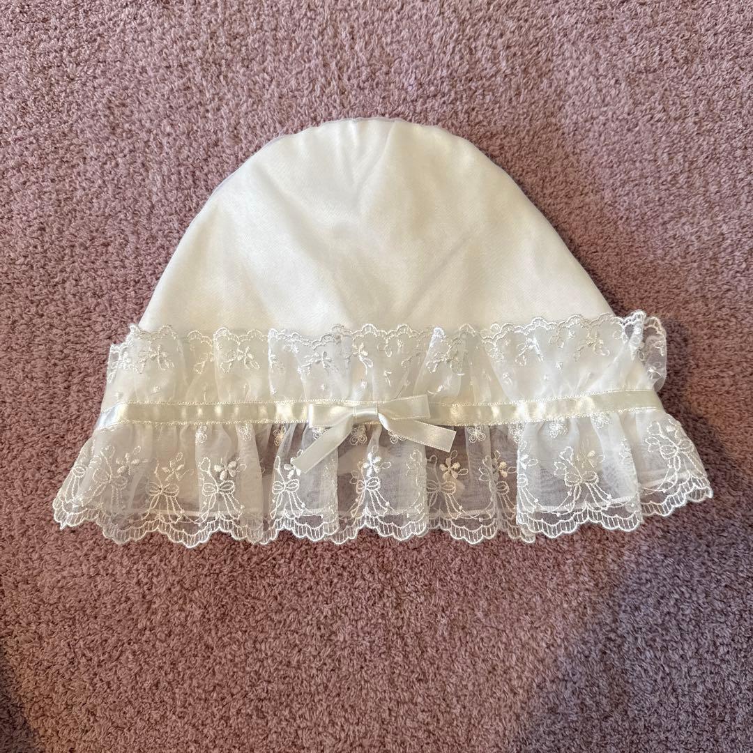 familiar ファミリア ベビードレス 帽子付き