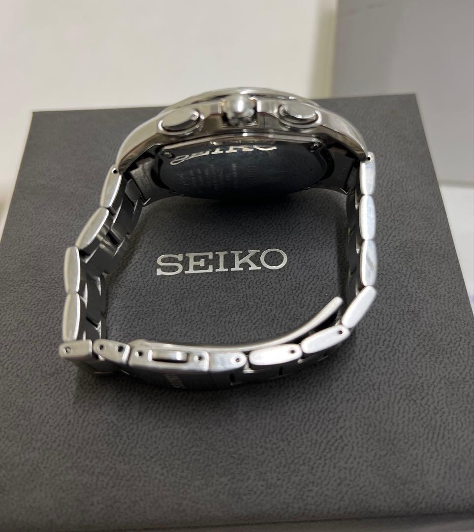 セイコー　ブライツ　電波ソーラー　クロノグラフ　電波時計