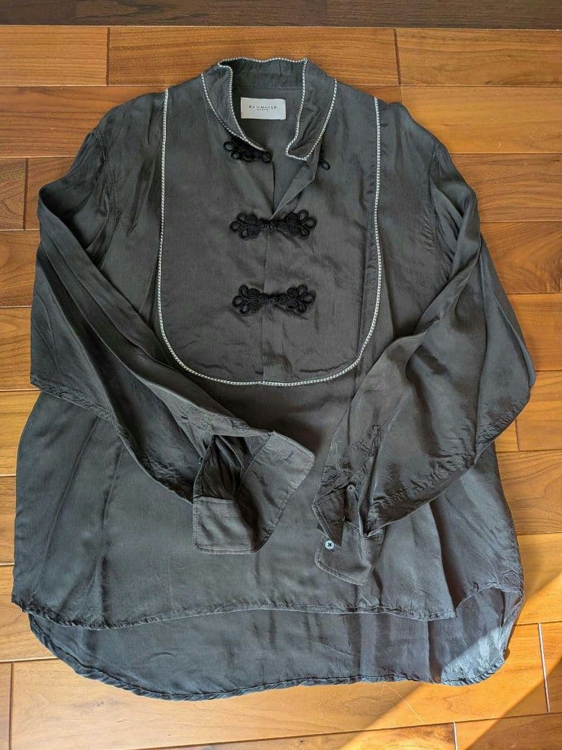 【未使用】BRAIDED TRIM SHIRT/ ASH / SIZE 3