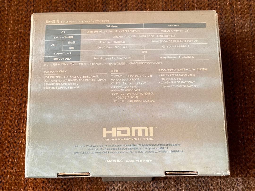 コンパクトデジタルカメラ canon