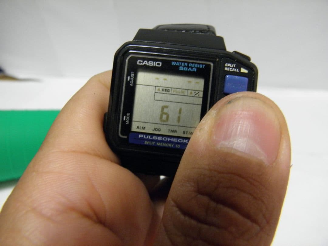 ​【電池交換済/動作品】CASIO JP-100W パルスチェック 心拍計