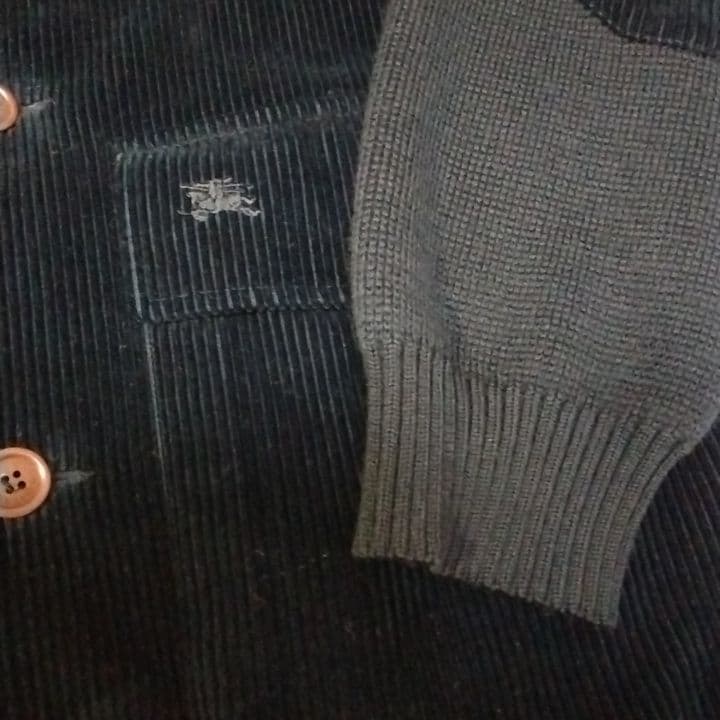 年始大幅値引き　希少　バーバリーロンドン　コーデュロイ　ニット　　ノバチェック