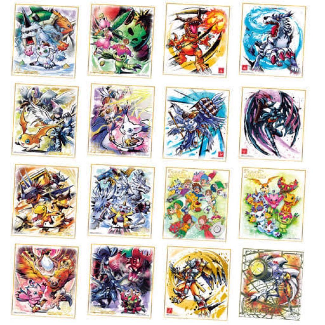 デジモンアドベンチャー イラスト色紙セット16枚 コンプ