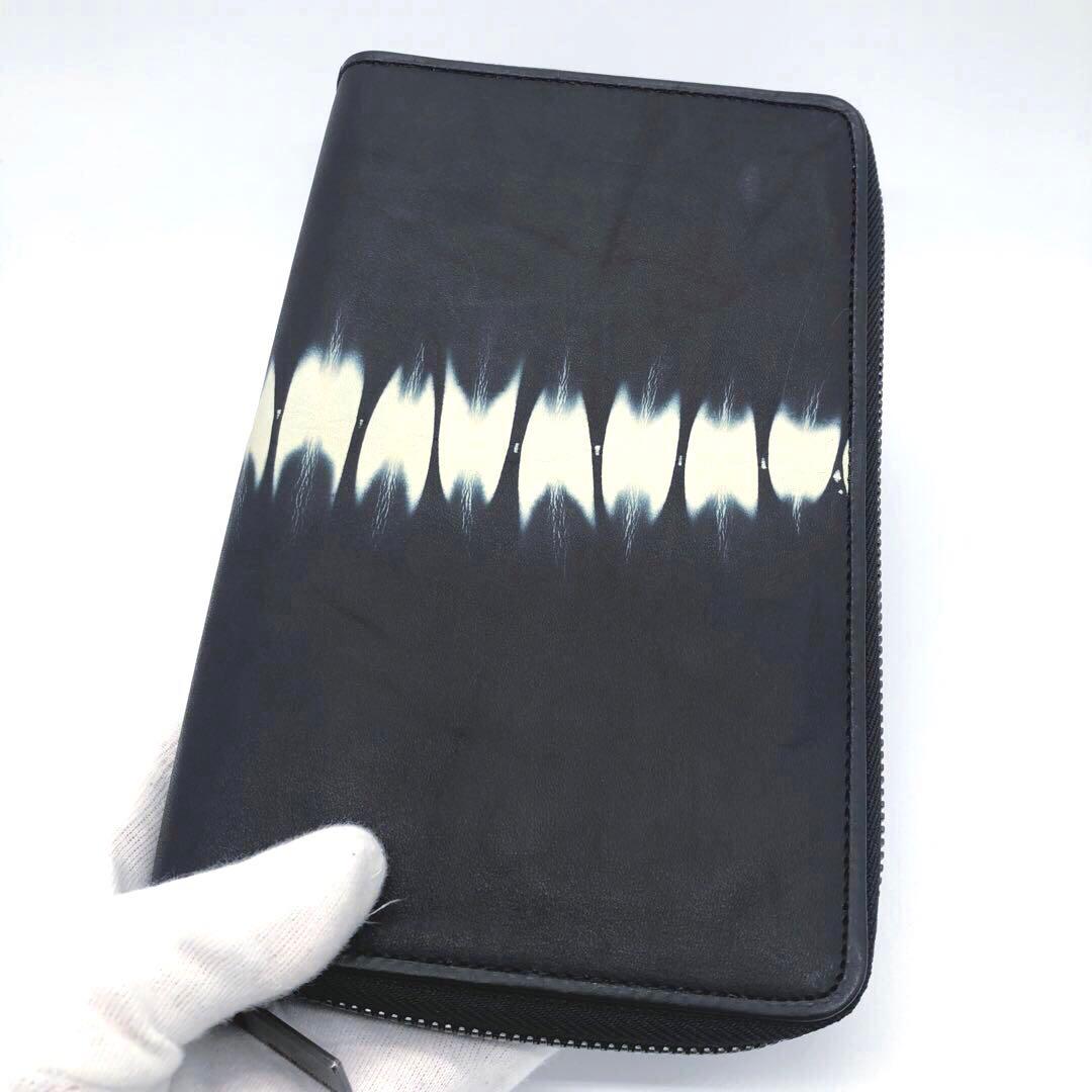 希少・未使用☆イッセイミヤケ レザー　長財布　 TIE DYE WALLET