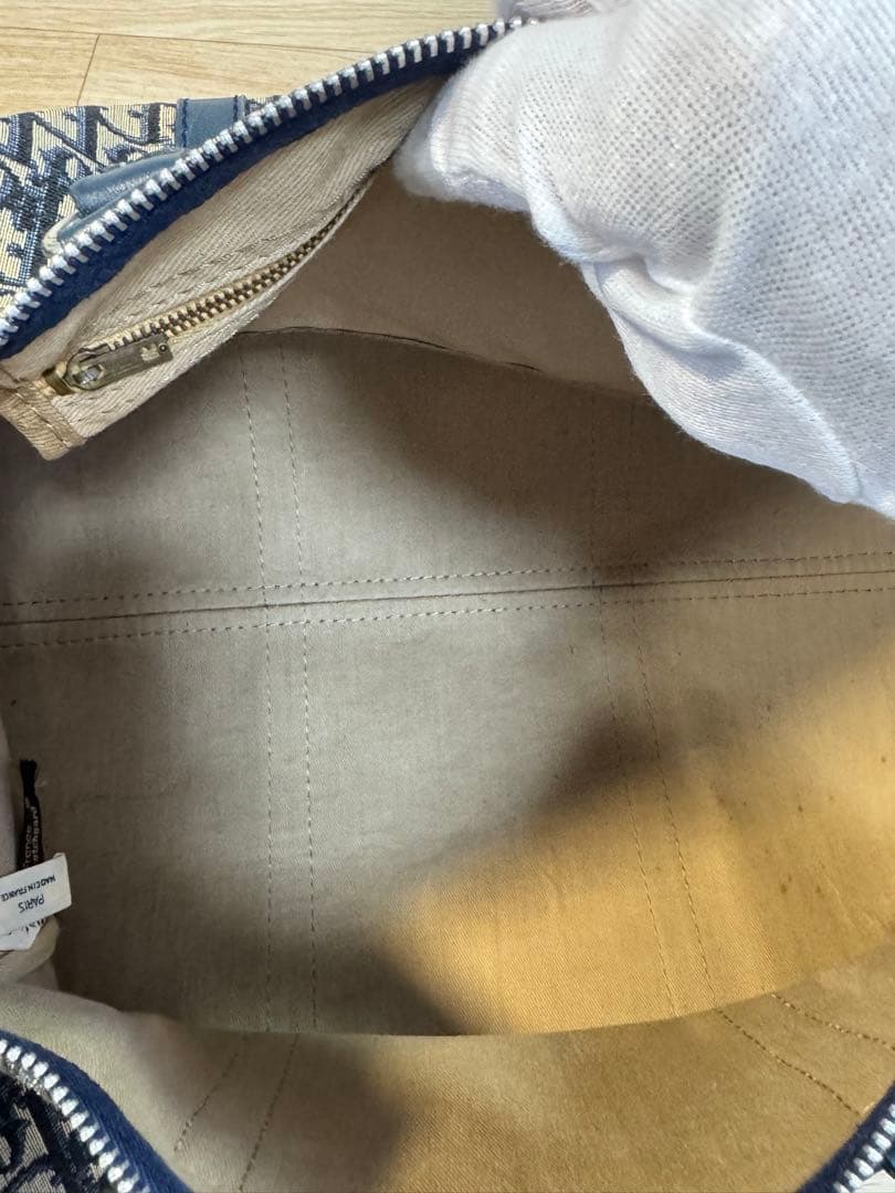 Christian Dior ディオール　ネイビー　トロッター　ボストンバッグ