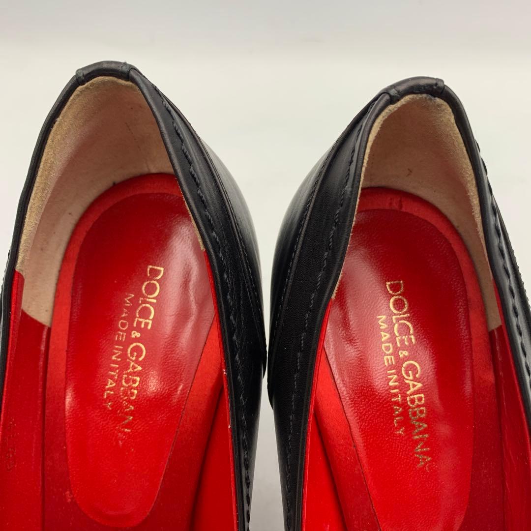 V334 ドルチェ&ガッバーナ パンプス 38.5 約24cm ブラック