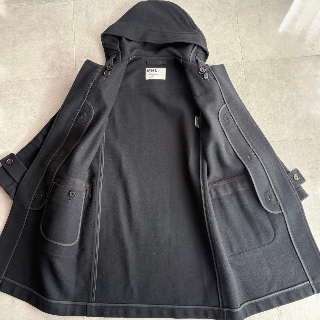 MHL. メルトンウール ダッフルコート ネイビー Ⅰ