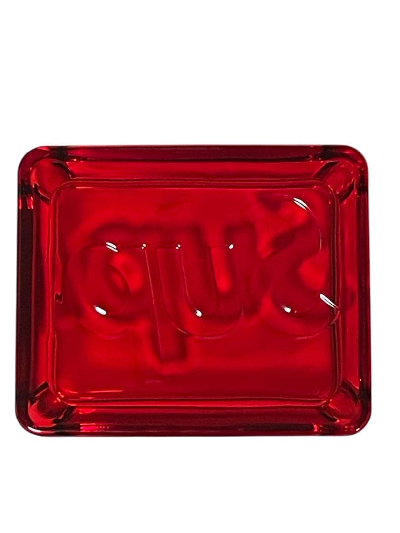 【Supreme】Debossed Glass Ashtray Red / 灰皿