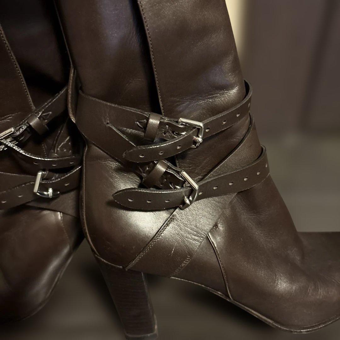 Hermes ダークブラウン ブーツ