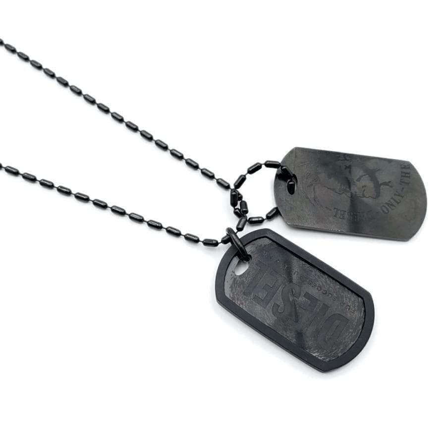 超美品 ディーゼル DIESEL ネックレス ドッグタグ 11-25120412
