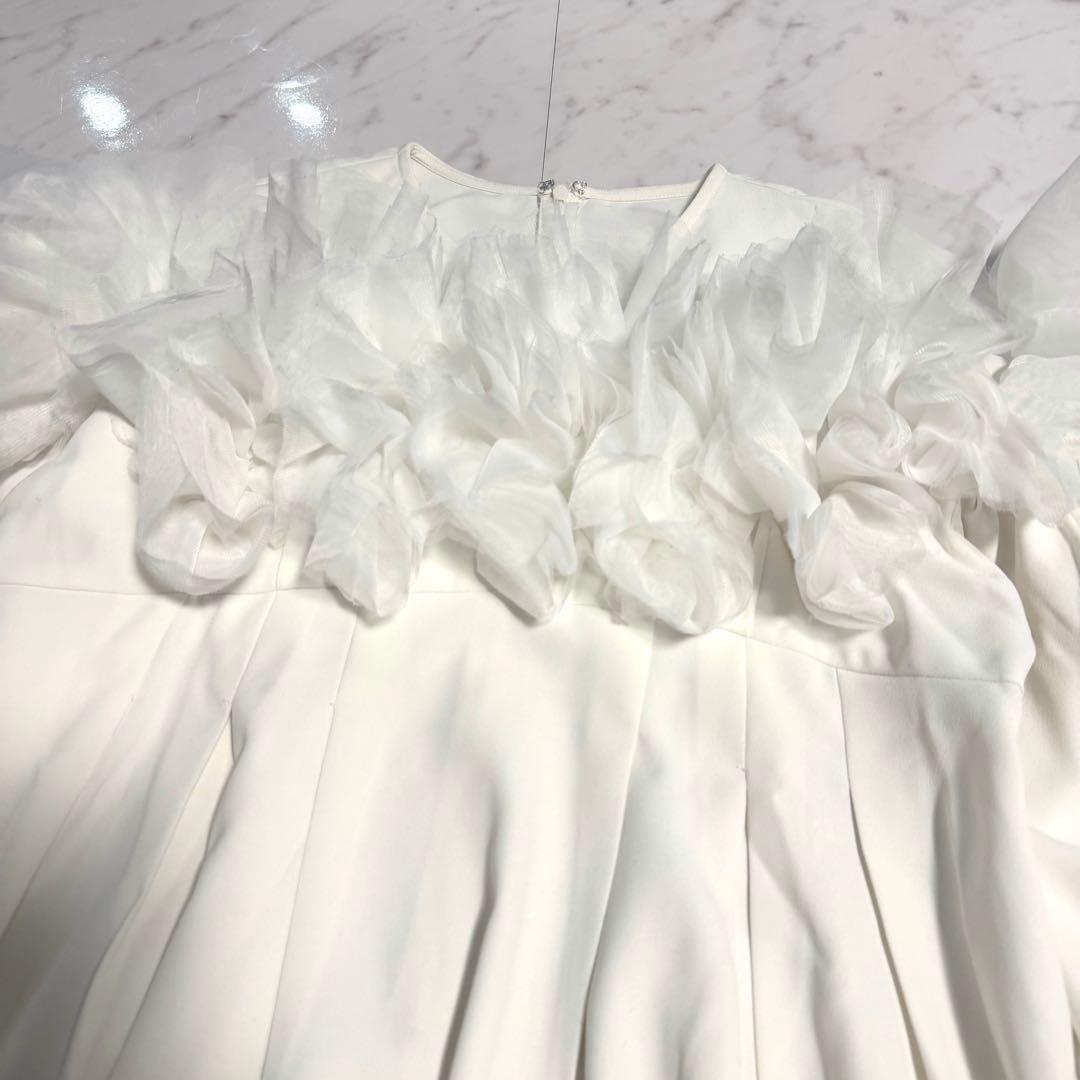 【美品】Acka. tulle shoulder blouse チュールブラウス