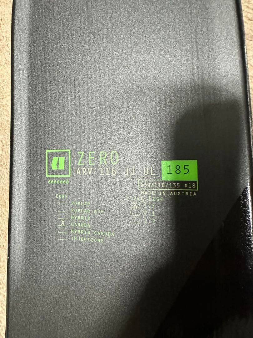 シ*ー様 ARMADA ZERO ARV116 JJ UL 185cm