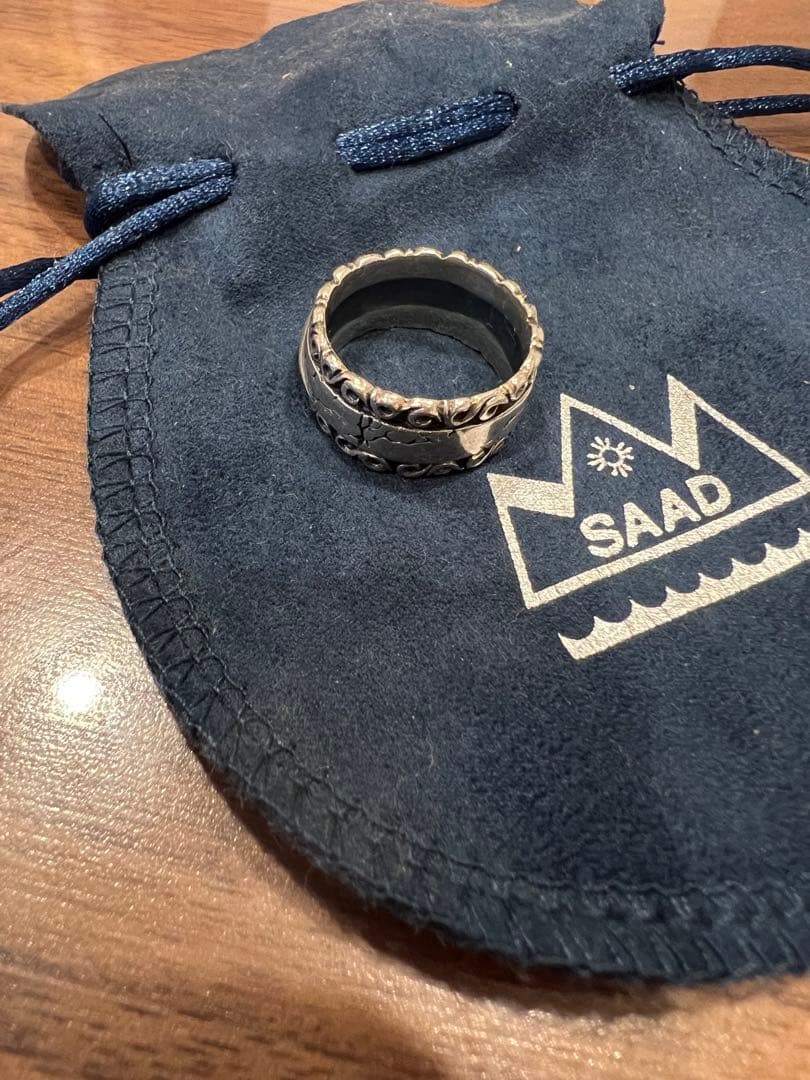 SAAD シルバーリング 専用ポーチ付き　11号
