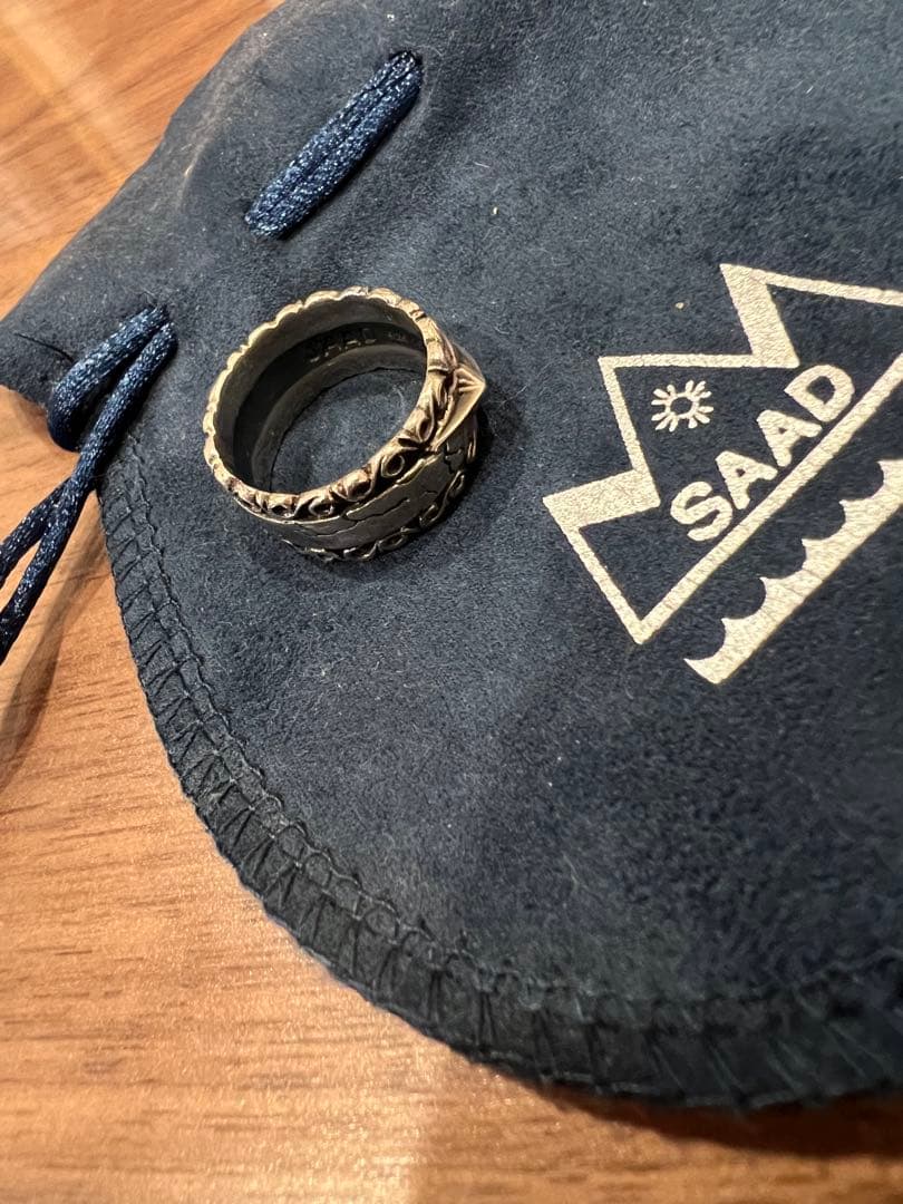 SAAD シルバーリング 専用ポーチ付き　11号