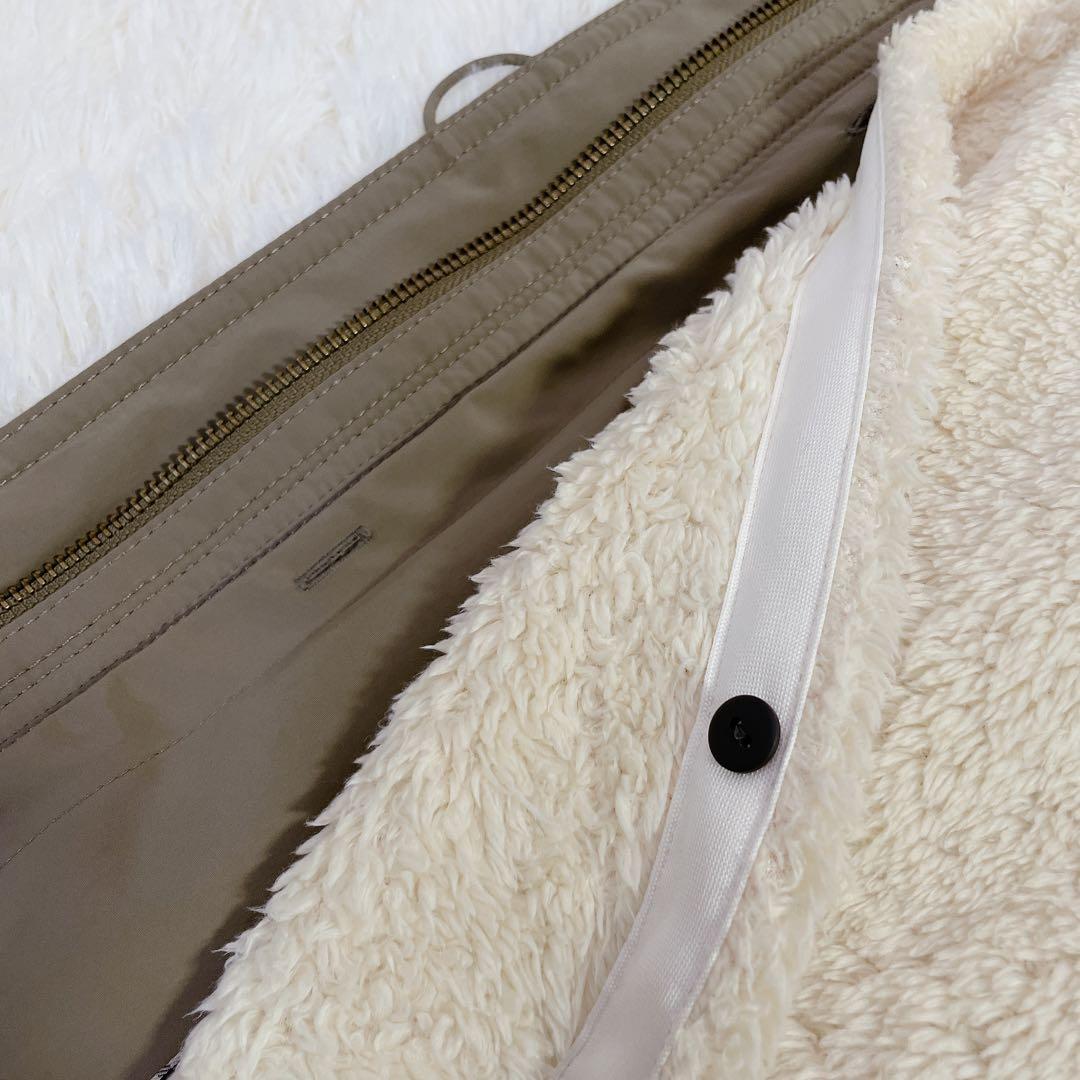 美品　バーバリーブルーレーベル　ノバチェック　ボアライナー付　モッズコート　38