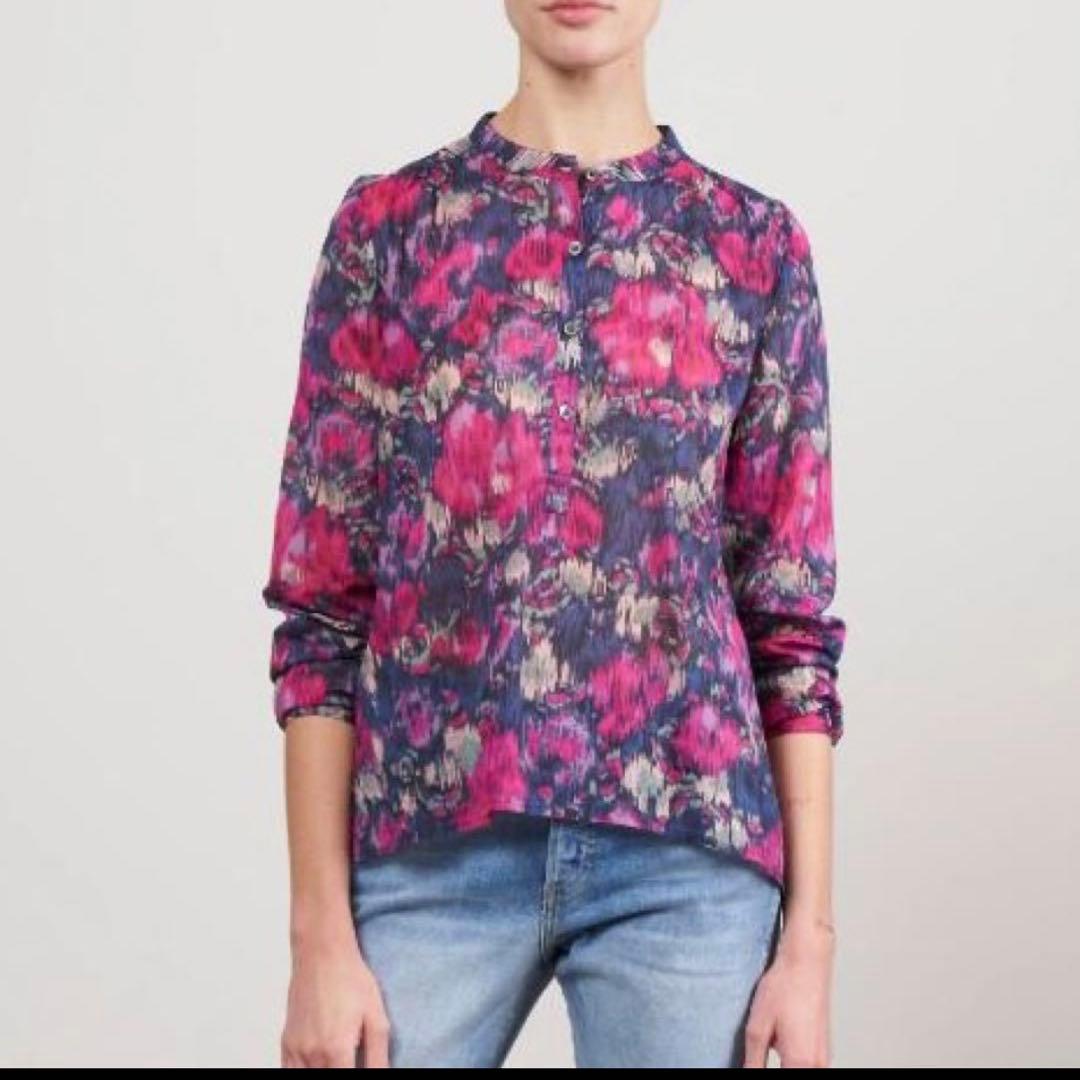 イザベルマランエトワール MARIA フローラルブラウス　シアーブラウス