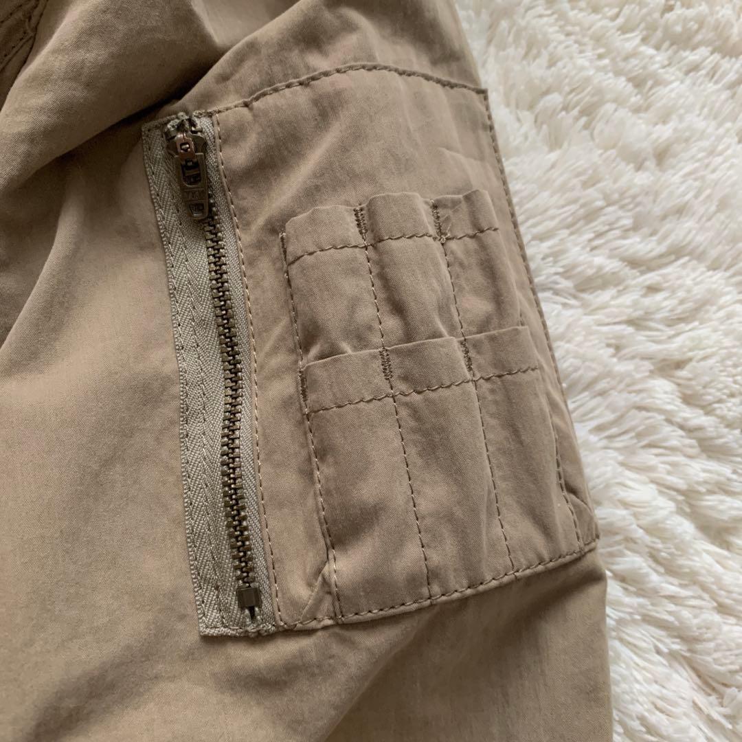 23区 モッズコート ベージュ サイズ44 ラクーンファー　ダブルジップ