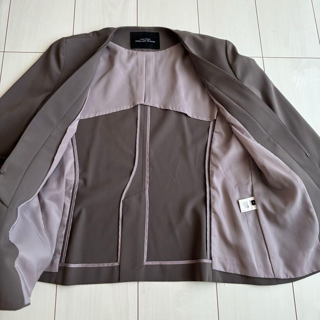 【美品】green label relaxing ノーカラーセットアップ