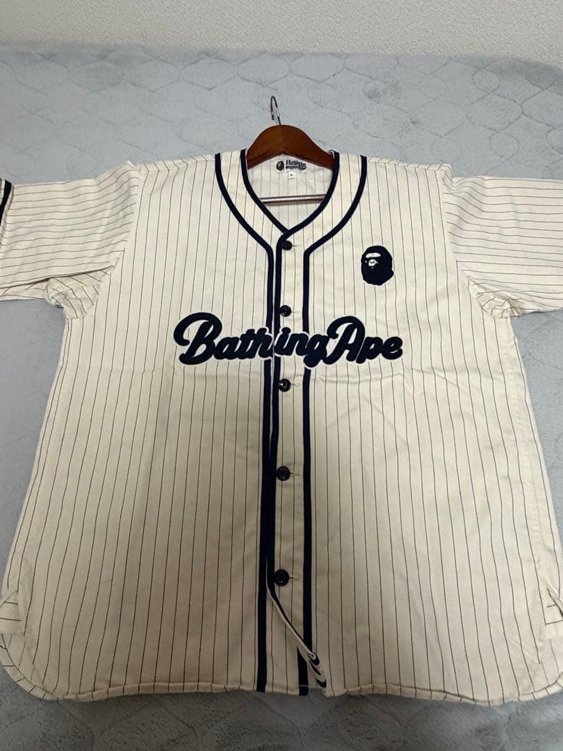 A Bathing Ape アベイシングエイプ ベースボールシャツ良USED
