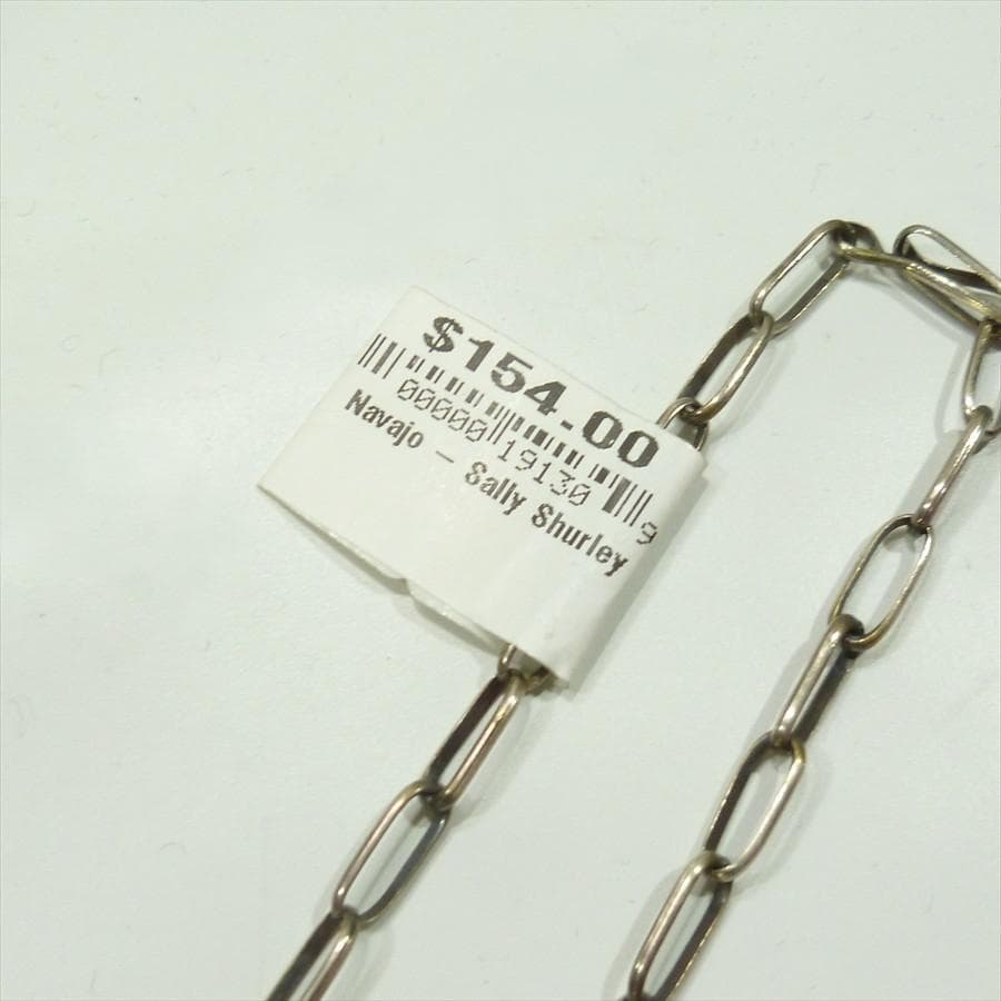 Navajo Sally Shirley シルバーチェーンネックレス