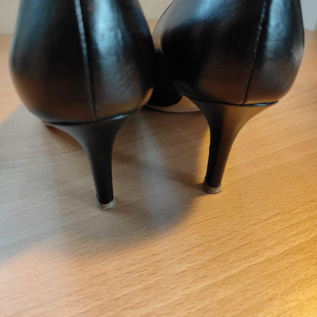 美品●ファビオ・ルスコーニパンプス黒●23.5〜24cm（37）
