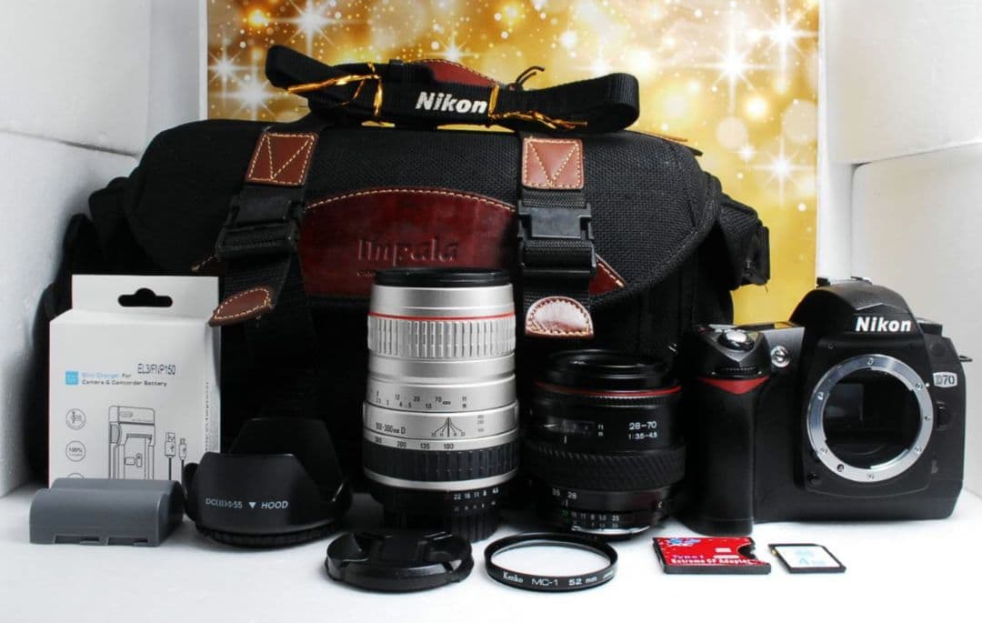 NIKON　D70　ダブルレンズ　初心者⚡️一眼レフ⚡️超望遠⚡️ニコン