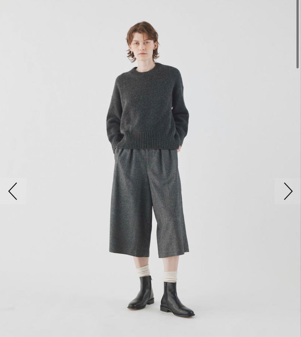 GALERIE VIE ファインウール クルーネックプルオーバー