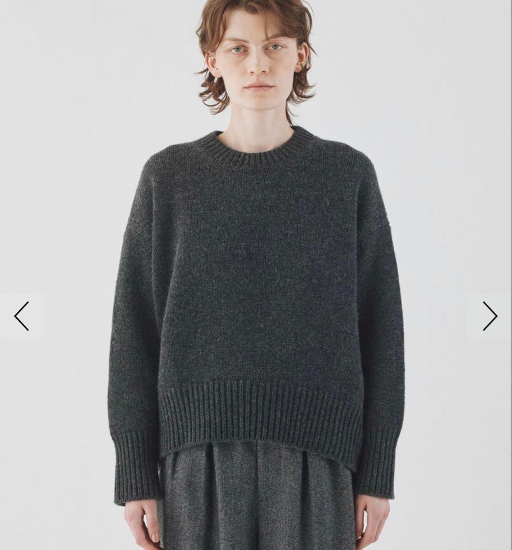 GALERIE VIE ファインウール クルーネックプルオーバー