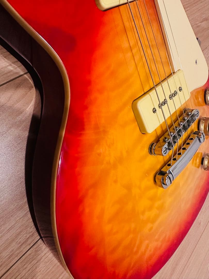 ギター PLAYTECH LP-500 PREMIUM Quilt Top P-90