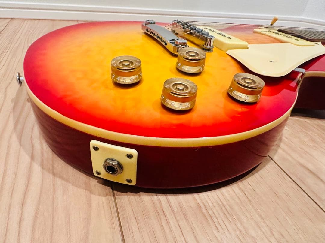 ギター PLAYTECH LP-500 PREMIUM Quilt Top P-90