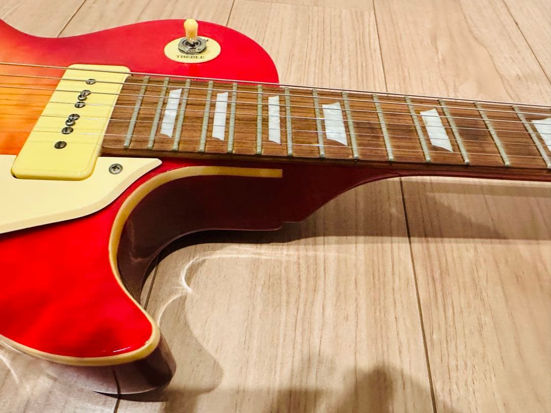 ギター PLAYTECH LP-500 PREMIUM Quilt Top P-90